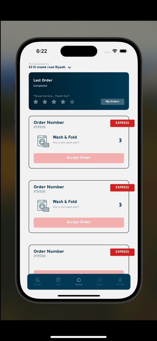 Sabonnah Laundry App screenshot 1