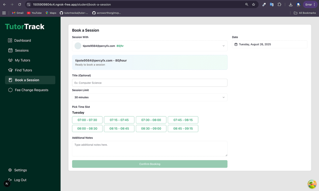 TutorTrack screenshot 7